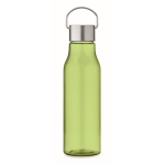 Bouteille anti-fuite en RPET recyclé aux couleurs vives 600ml couleur vert lime transparent deuxième vue