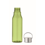 Bouteille anti-fuite en RPET recyclé aux couleurs vives 600ml couleur vert lime transparent troisième vue