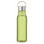 Bouteille anti-fuite en RPET recyclé aux couleurs vives 600ml couleur vert lime transparent sixième vue