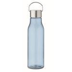 Bouteille anti-fuite en RPET recyclé aux couleurs vives 600ml couleur bleu clair transparent