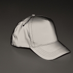 Casquette de baseball en polyester 190T réfléchissant taille 7 1/4 couleur argenté mat deuxième vue photographique
