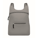 Sac à dos de sport pliable réfléchissant avec poignées amovibles couleur argenté mat
