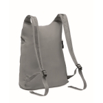 Sac à dos de sport pliable réfléchissant avec poignées amovibles couleur argenté mat quatrième vue