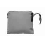 Sac à dos de sport pliable réfléchissant avec poignées amovibles couleur argenté mat dixième vue