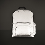 Sac à dos en polyester réfléchissant 190T pour ordinateur 15´´ couleur argenté mat quatrième vue photographique