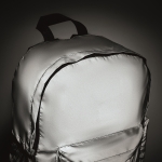 Sac à dos en polyester réfléchissant 190T pour ordinateur 15´´ couleur argenté mat vue photographique