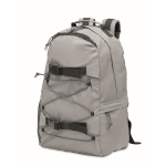 Sac à dos en polyester réfléchissant rembourré pour ordinateur de 15´´ couleur argenté mat deuxième vue