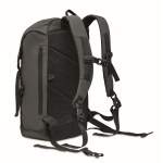 Sac à dos d´entreprise en polyester 190T réfléchissant et déperlant couleur noir quatrième vue