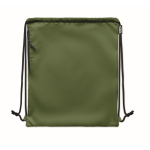 Sac à dos en polyester RPET avec cordon épais et poche zippée deuxième vue
