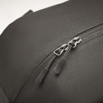 Sac publicitaire pour voyage et sport avec support pour valise couleur noir quatrième vue photographique