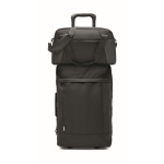 Sac publicitaire pour voyage et sport avec support pour valise couleur noir