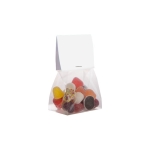 Sachet de mix de bonbons gélifiés avec en-tête personnalisable 50g couleur transparent deuxième vue