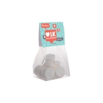 Sachet de menthes Wilhelmina avec en-tête au logo de votre marque 50g couleur transparent
