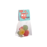 Sachet bonbon personnalisé pas cher acidulés avec en-tête 50g couleur transparent