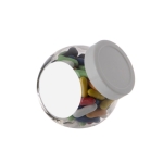 Petit bocal personnalisé d´assortiment de réglisse 200ml couleur blanc deuxième vue