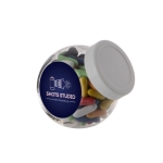 Petit bocal personnalisé d´assortiment de réglisse 200ml couleur blanc