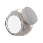 Bocal moyen de bonbons à la menthe Wilhelmina ronds 900ml couleur blanc deuxième vue