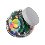 Bocal de taille moyenne de bonbons à l´emballage métallisé 900ml couleur blanc