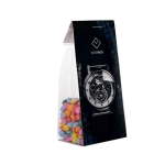 Sachet de mini chocolats avec carton personnalisable 100g couleur transparent