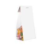 Sachet d´assortiment de Jelly Beans avec carton publicitaire 100g couleur transparent deuxième vue