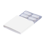 Paquet de chewing-gums publicitaire menthe verte sans sucre 6 pcs couleur blanc deuxième vue
