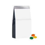 Sachet à ouverture facile de mini dragées au chocolat à offrir 25g couleur blanc deuxième vue