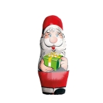 Chocolat au lait avec emballage à l´image du père Noël couleur argenté deuxième vue