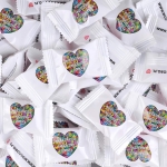 Bonbon dur aux saveurs variées emballé en format de 4g couleur mélange de saveurs septième vue
