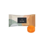 Bonbon dur d´une seule saveur emballé en format de 4g couleur orange cinquième vue