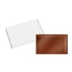Carré de chocolat personnalisé pas cher individuel au lait de 10 g couleur chocolat au lait deuxième vue