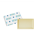Carré de chocolat personnalisable de chocolat blanc ou noir de 10 g couleur chocolat blanc vue principale