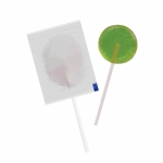 Mini sucette personnalisée avec votre logo ou design sans sucre couleur menthe deuxième vue