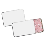 Boîte coulissante argentée de bonbons avec saveur cerise de 40g couleur argenté deuxième vue
