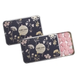 Boîte coulissante argentée de bonbons avec saveur cerise de 40g couleur argenté