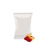 Sachet de bonbons personnalisés avec le logo de 15g  HARIBO couleur coca-cola