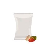 Sachet de bonbons personnalisés avec le logo de 15g  HARIBO couleur multicolore