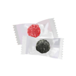 Sachet de bonbons publicitaires à la pectine en forme de baies couleur multicolore deuxième vue