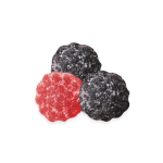 Sachet de bonbons publicitaires à la pectine en forme de baies couleur multicolore