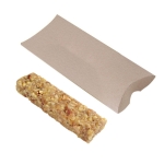 Barre de céréales au muesli aux noisettes dans une boîte de 30g couleur blanc