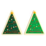 Sapin de Noël en chocolat blanc avec une boîte personnalisée couleur blanc troisième vue