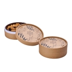 Trio de bonbons Noël avec boîte kraft en matériaux recyclés couleur naturel quatrième vue