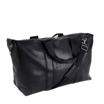 Sac de sport en cuir avec poche intérieure zippée avec zone d'impression