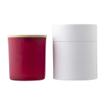 Bougie longue durée aux plantes avec couvercle Candlelight Medium couleur bordeaux cinquième vue