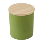 Bougie longue durée aux plantes avec couvercle Candlelight Medium couleur vert troisième vue