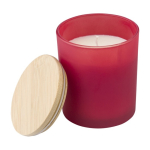 Grande bougie avec couvercle 20 heures de combustion Candlelight Large couleur bordeaux deuxième vue