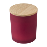 Grande bougie avec couvercle 20 heures de combustion Candlelight Large couleur bordeaux troisième vue