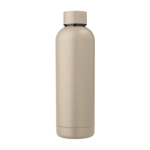 Gourde isotherme en acier recyclé, finition mate 500 ml couleur beige première vue