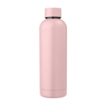 Gourde isotherme en acier recyclé, finition mate 500 ml couleur rose pastel première vue