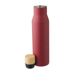 Gourde isotherme personnalisée de qualité sans fuites 500ml Contempo couleur bordeaux troisième vue