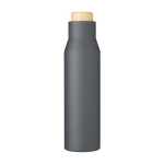 Gourde isotherme personnalisée de qualité sans fuites 500ml Contempo couleur gris première vue